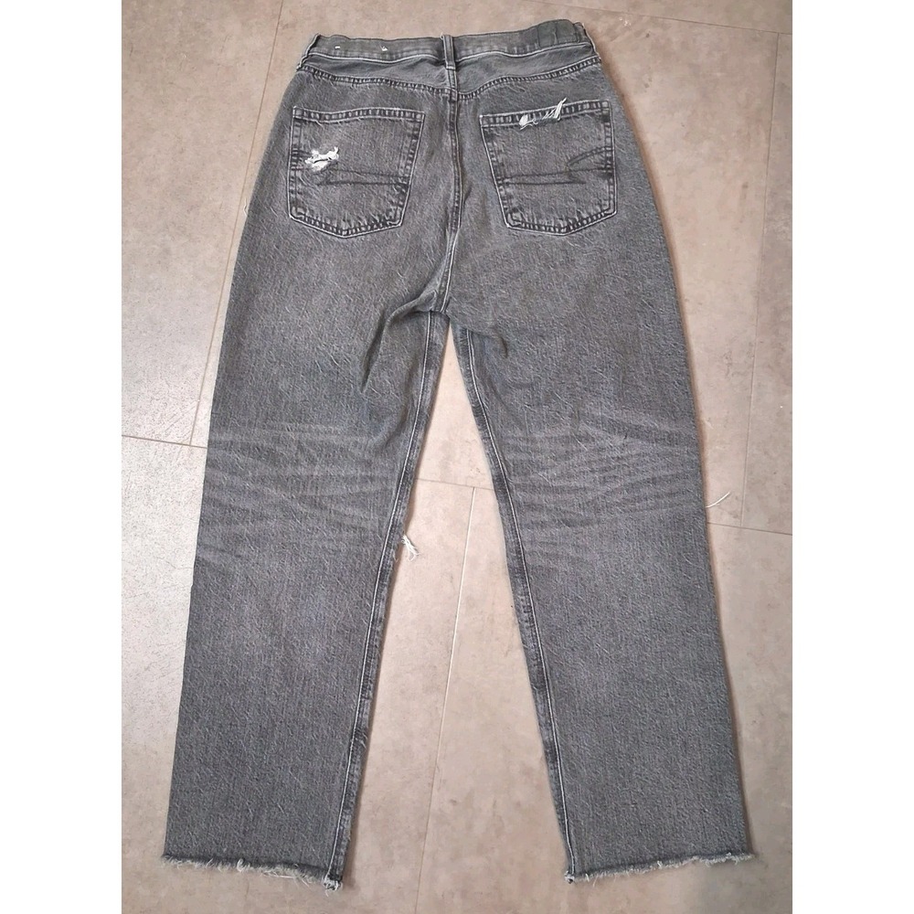 American Eagle Straight Leg Womens Size 6 Short Distressed - Picture 4 of 11
